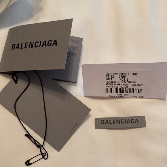 NWT Balenciaga graffiti city bag - Picture 8 of 10